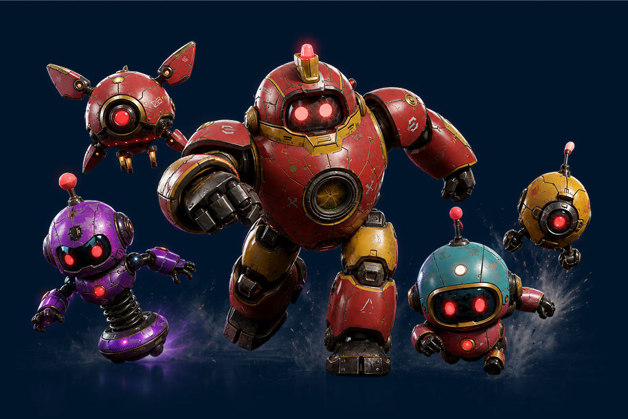Enemy machines and creatures
